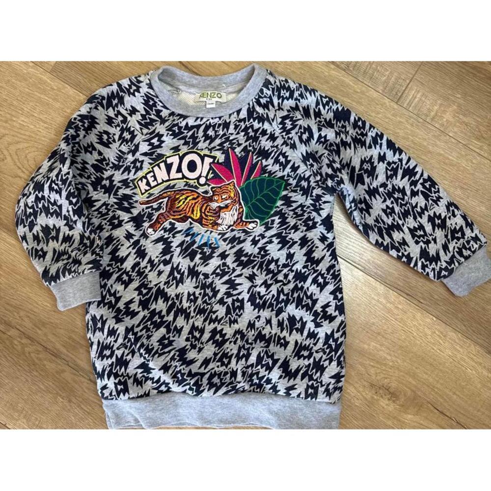 Girls 2T KENZO tiger sweater dress EUC